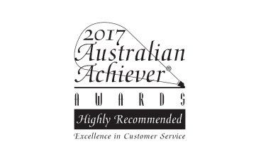 Award Seal; Australian Achiever Awards 2017 Excellence in Customer Service