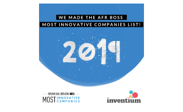 Award Seal; Financial Review Boss 2019 5th Most innovative tech company