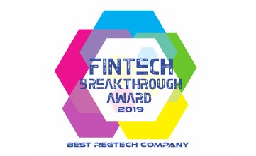Award Seal; FinTech Breakthough Awards 2019 Best RegTech Solution